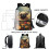 Παιδικό σακίδιο πλάτης Flowers Pug 17" με πλαϊνή τσέπη από διχτυωτό ύφασμα – Casual τσάντα 5