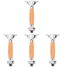 4Pièces Poignées Remplaçables Bois Multi Usage Protector Métal