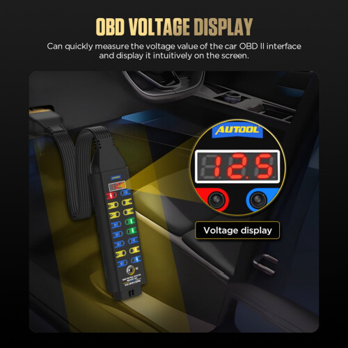 AUTOOL OBD2 Car Diagnostic Protocol Detector 16-Pin Input Jack Professional Automotive Engine Scanner Diagnosis Testing Tool 2