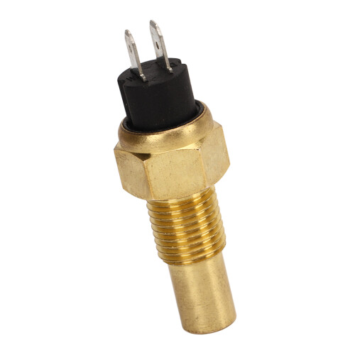 Engine Coolant Temp Sensor Brass and Bimetal Materials Accurate0-120 Range Automatic Overheating Shutdown Simple Operation Easy Mounting Diesel 1