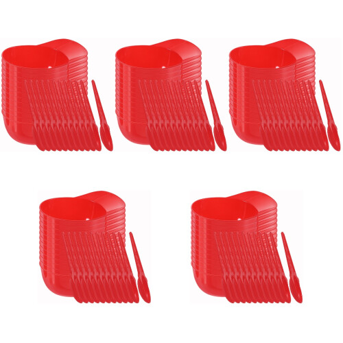60Ensembles Bols Baseball Rouge , Pour Maison