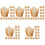 250Pièces Papiers Pour Cupcakes Assortis Usage Sûr 1