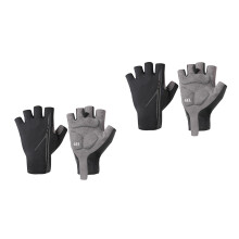 2Pairs Black Half Finger Short Gloves Breathable Unisex Cycling Gloves