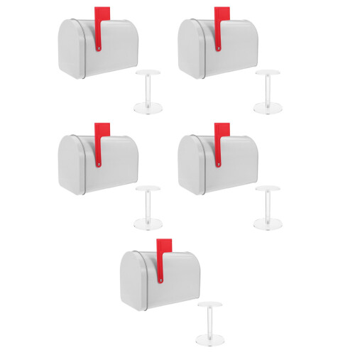 5Pièces Décoration Mini Boîte Aux Lettres Pour Bureau