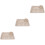 3Sets Straw Section Plates Beige Unbreakable Kids Dinner Set 1