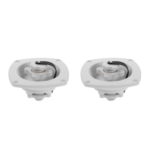 2Pcs White Rv Water Supply Valve with Rotating Cap for Camper Use