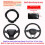 Antislip Steering Wheel Cover Breathable Fit 1pc 7