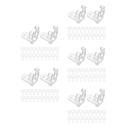 250Pièces Clips Pour Lumières LED Faciles À Installer Réutilisables
