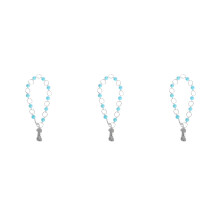 3Pièces Compteur De Rang Avec Charm En Alliage Zinc
