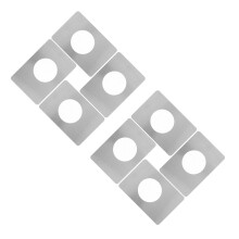 8Pièces Plaques De Protection Pour Serrure De Porte Bois Argent Facile