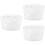 3Pièces Chapeaux De Chef Simples Blancs Pour Et Hommes 1