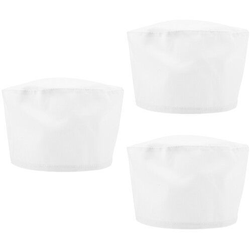 3Pièces Chapeaux De Chef Simples Blancs Pour Et Hommes