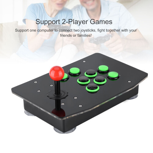 Ενσύρματο χειριστήριο Joystick μάχης παιχνιδιών Arcade, Universal Mini Fighting Joystick με σφαιρικό 1