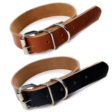 Verstelbare Pet Dog Collar Van Hoogwaardig Koeienleer