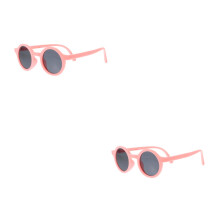 2Pcs Kids Sunglasses Folding Pink Ac for Boys Girls Stylish Decor