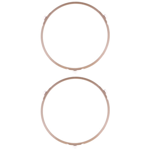 2Pcs Practical Plastic Microwave Turntable Tray Roller Ring Pink Part