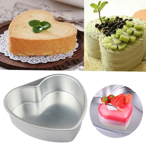 Aluminum Heart-Shaped Cake Pan 10 Inch 1