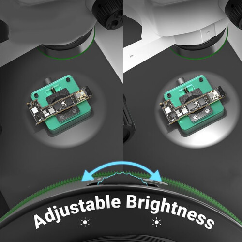 MS97 Microscope Ring Light Polarized 32 LED Ring Lamp Adjustable Brightness Anti Glare Eliminates Reflection 2