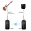 M-VAVE WP-5G 5.8G Wireless Guitar System Rechargeable Audio Transmitter Receiver 5