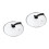 2Pcs Tempered Glass Pot Lid with Black Handle and Steel Edge 1