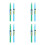 8Pairs Durable Wood Drum Sticks Assorted Colors for Drum Sets Practice 1
