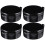 4Pcs Durable Black Calligraphy Ink Dish Compact Ink Plate for Writing 1