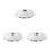 3Pcs Silver Plastic Candy Machine Top Lid Universal Replacement Cover 1