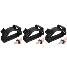 3St Zwarte PU Franse Hoorn Handriem Comfortabele Slipvaste Grip