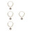 4St ABS Huisdier Ketting Wit Petal Collar Medium 1