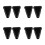 8St Universele Zwarte Silicone fork Steun Voor Gebruik 1
