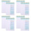 8Pièces -Notes À Faire En Couleurs Assorties Pour 6
