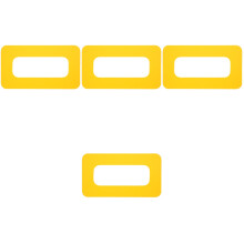 4St Gele Paddle Fin Slot Patch PVC Voor Surfplank En Kayak Accessoires