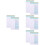 8Pièces -Notes À Faire En Couleurs Assorties Pour 7