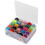Good Quality Prewound Bobbins Thread Set in Clear Plastic Storage Box, Assorted Colors Smooth Polyester Threads Compatible with Fit Most Sewing 4