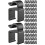 80Pièces Supports Câble Microphones Clips Plastiques Robustesse Noir 6