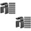 80Pièces Supports Câble Microphones Clips Plastiques Robustesse Noir 7