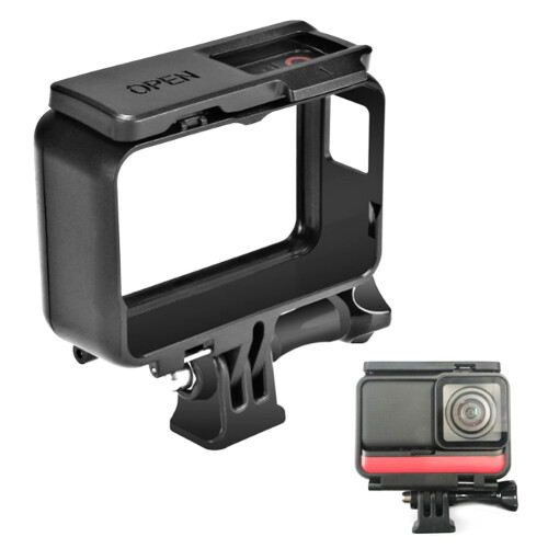 Precision Designed ABS Protective Frame For Insta360One RS Drop Proof Cold Shoe Mount Shock Resistant Travel Friendly Frame Bracket 1