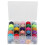 Good Quality Prewound Bobbins Thread Set in Clear Plastic Storage Box, Assorted Colors Smooth Polyester Threads Compatible with Fit Most Sewing 5