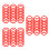 180Pcs Red Plastic Carnival Rings for Ring Toss Game Fun Target Toy 8