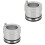 2Pièces Outil Graisseur Roulement Roue Auto Métal Argent Durable 4