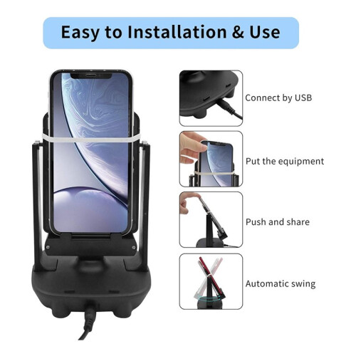 2pcs Phone Swing Step Shaking Device Steps Counter Accessories Compatible for Cellphone and Support 2 Phones Under 2