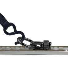 L Track Double Stud Tie Down Fitting with O-, Use with L Track Rails,to Create Instant Tie-Down Anchor Points