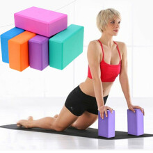 (LightBlue)Yoga Block Pilates Foam Foaming Brick Fitness Exercise Stretch Stretch Health