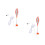 2Pièces Clip- Aquarium Orange Simple À Utiliser 5