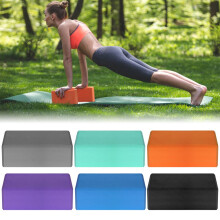 (Gray)Yoga Block Pilates Foam Foaming Brick Fitness Exercise Stretch Stretch Health