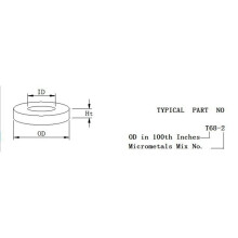 20PCS T68-2 Magnetic Powder Core Inductor Magnetic Ring for Enhanced Performance