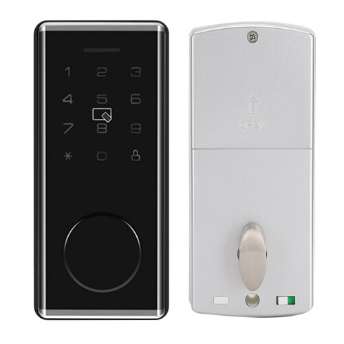 Voice Control Electronic Keypad Digital Deadbolt Smart Deadbolt Remote Access Biometric Digital Lock Keyless Entry Door Lock Auto Lock Multiple Users 1