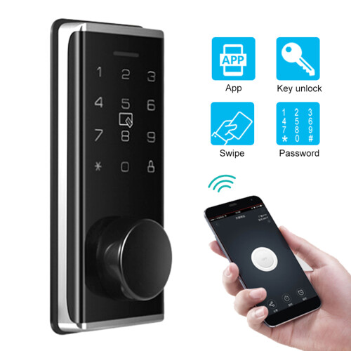 Voice Control Electronic Keypad Digital Deadbolt Smart Deadbolt Remote Access Biometric Digital Lock Keyless Entry Door Lock Auto Lock Multiple Users 2