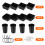 12 Pack Pegboard Containers, Pegboard Containers, Pegboard Cups with Hooks and Loops, Pegboard Garage Tool Rack, Desktop Storage for Garage Workbench, 5
