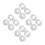 16Pcs Silver Wall-Mounted Water Pipe Covers Durable Ppr Flange Plates 9
